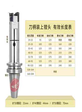 高精度LBK镗刀柄bt40微调精镗头cnc加工中心加长bt30bst镗刀刀柄