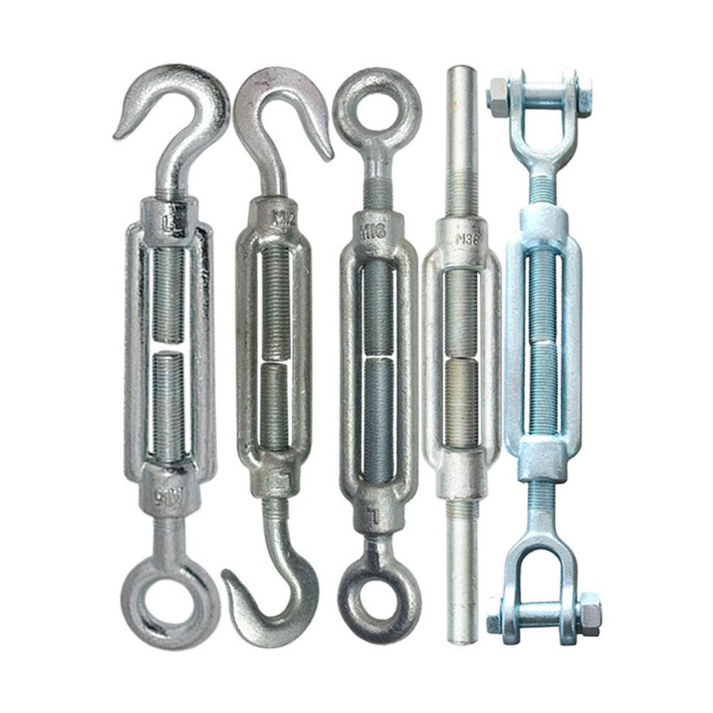 DIN1480徳标花兰螺丝直杆花篮螺丝拉紧器花篮螺栓钢丝绳拉紧器锻