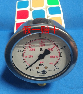 径向轴向原装德国TECSIS泰科思压力表油压表不锈钢充油表63MM