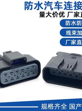 15326854 15326910德尔福12孔连接器大灯插头 汽车防水连接器车用