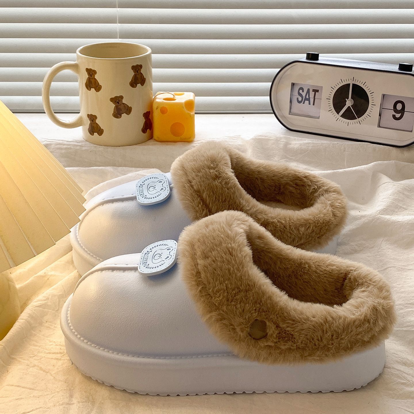 休闲外穿轻便平底棉拖鞋女2025新款居家室内加绒保暖eva冬季棉鞋