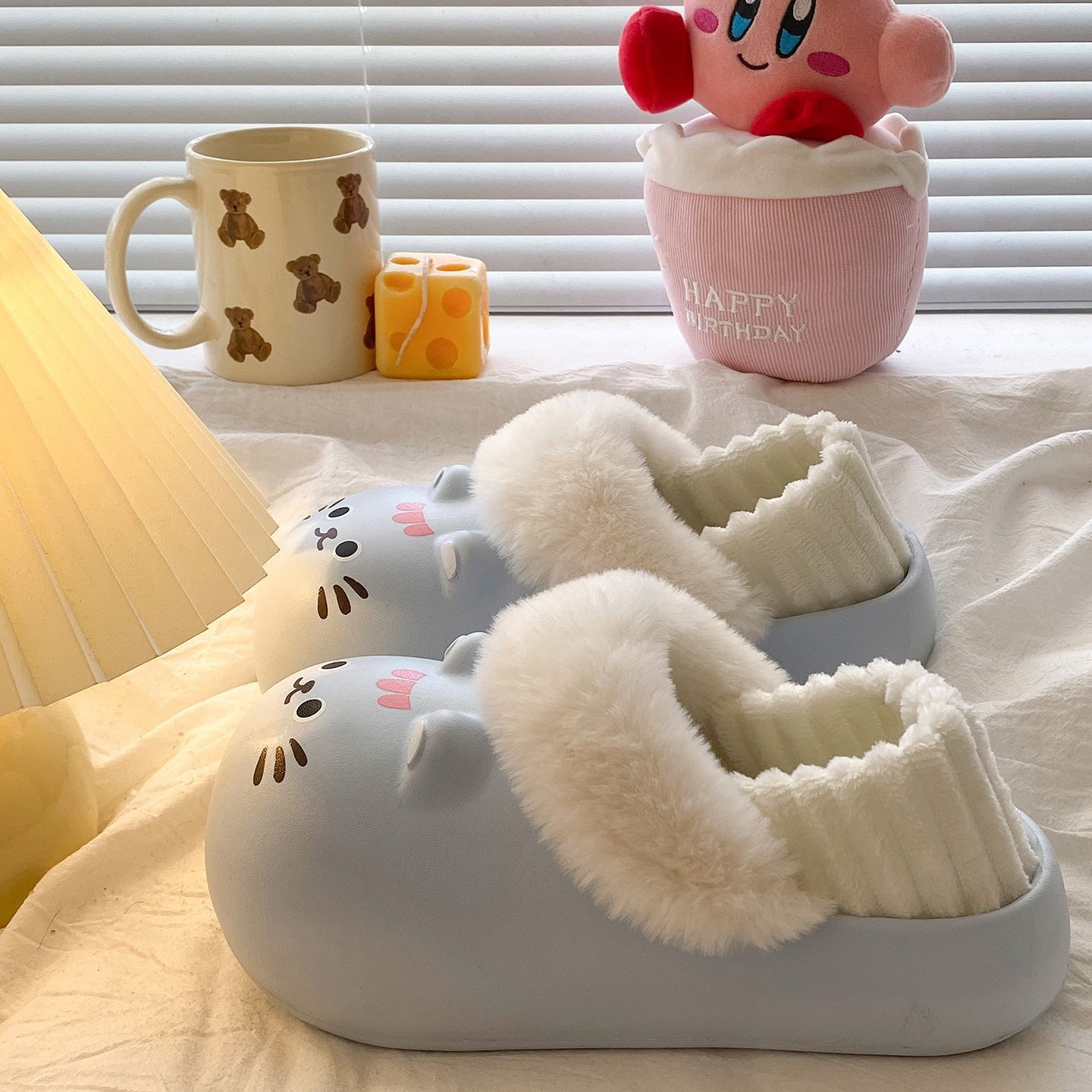 百搭印花保暖外穿棉鞋秋冬季2025新款EVA防水软底居家棉拖鞋女ins