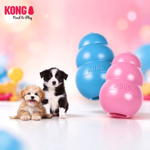 KONG幼犬葫芦漏食球耐咬小型犬宠物嗅闻益智丰容藏食磨牙狗狗玩具