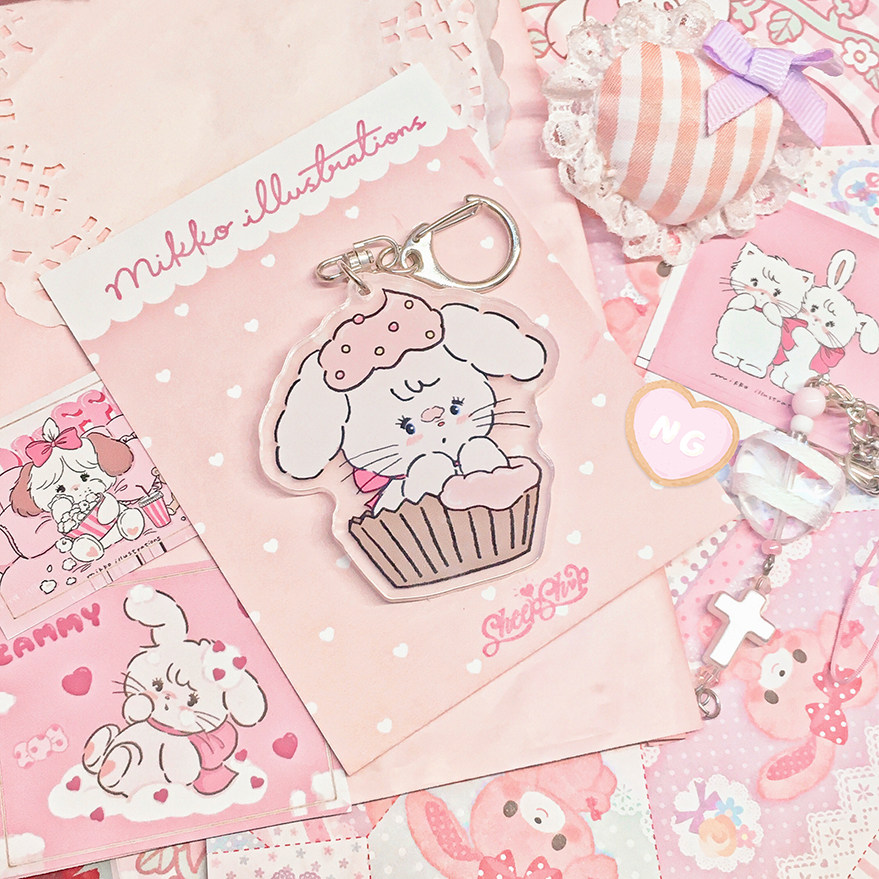 mikko亚克力钥匙扣挂件绵羊商店