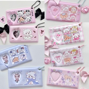 十款原创可爱1寸照片爱心卡套挂件大头贴证件照收纳谷美爱豆照片