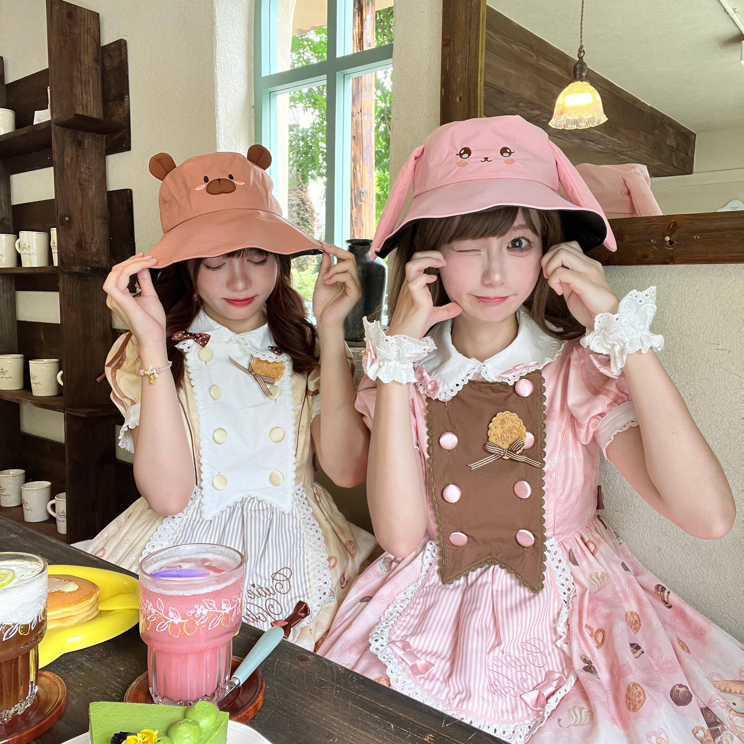 原创可爱lolita防晒帽小动物兔耳帽猫耳防晒帽休闲小众帽萌系粉色,服饰配件/皮带/帽子/围巾,防晒帽,淘宝优惠券,粉丝福利购,淘宝优惠卷