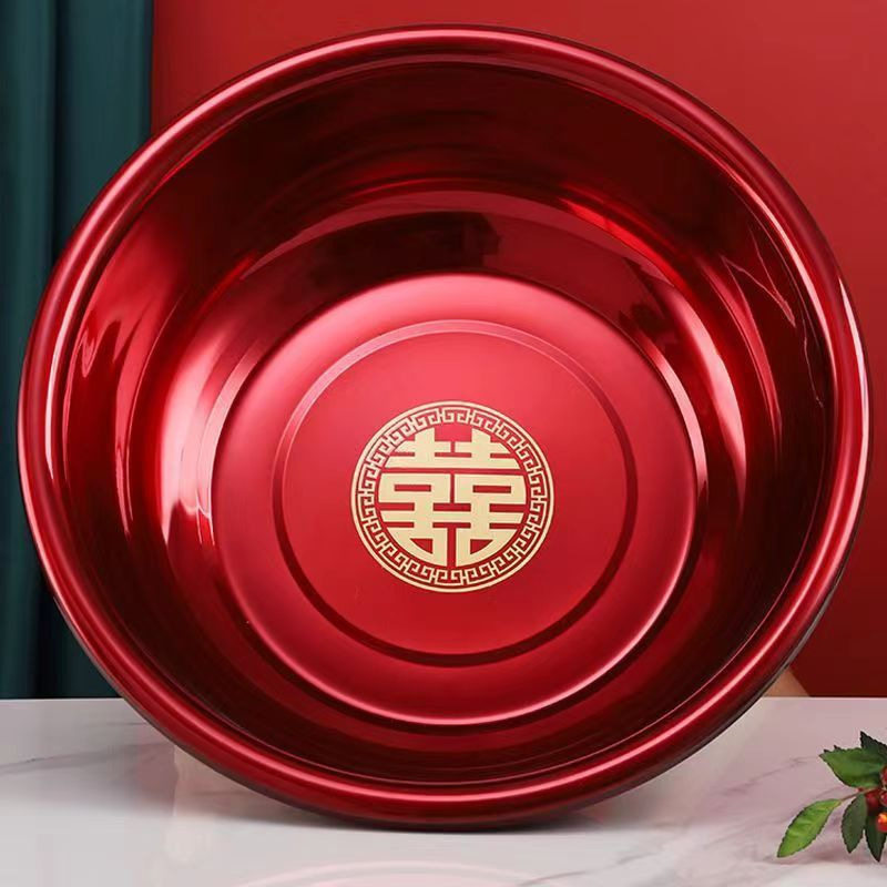 结婚大喜盆喜庆红盆婚庆面盆洗脚盆洗澡盆红色洗脸盆套装新娘嫁妆,节庆用品/礼品,婚房装扮用品,淘宝优惠券,粉丝福利购,淘宝优惠卷