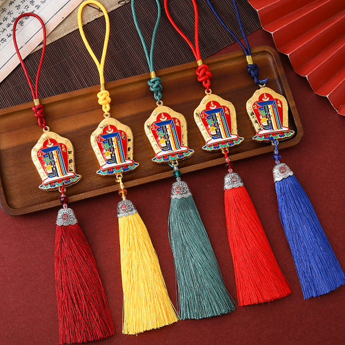 藏式十相自挂件DIY佛珠配饰汽车内饰修饰挂牌吉祥挂件吊坠
