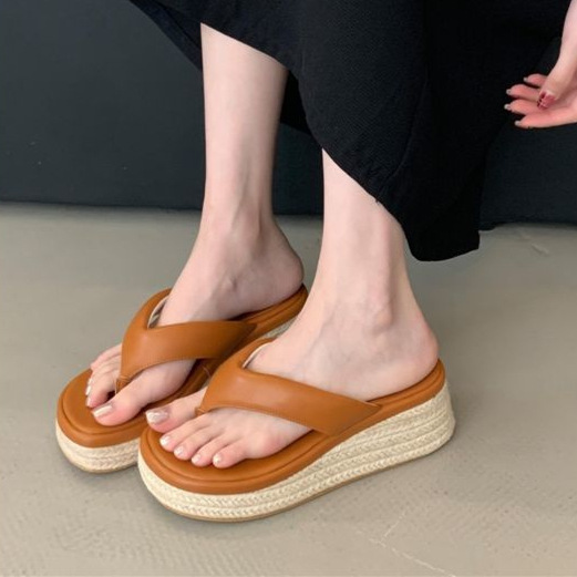 小码女鞋313233厚底高跟夏季拖鞋2025新款矮子乐增高34外穿33凉鞋