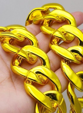 仿金项链道具配饰仿链子大金链拍照演出社会饰品个性超粗