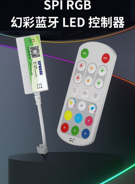 20键2.4G遥控蓝牙幻彩WS2812B控制器SP668E全彩LED跑马灯控制器