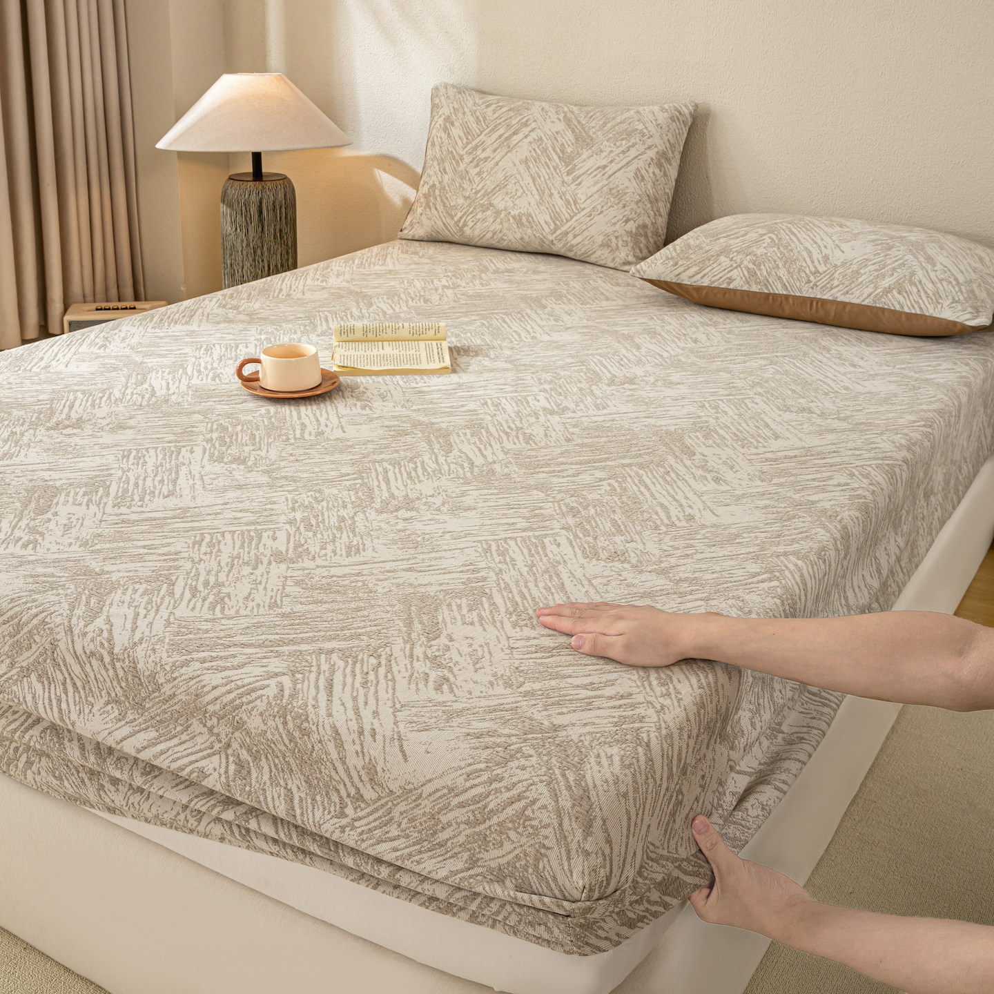 A类母婴级100全棉纯棉床笠三件套