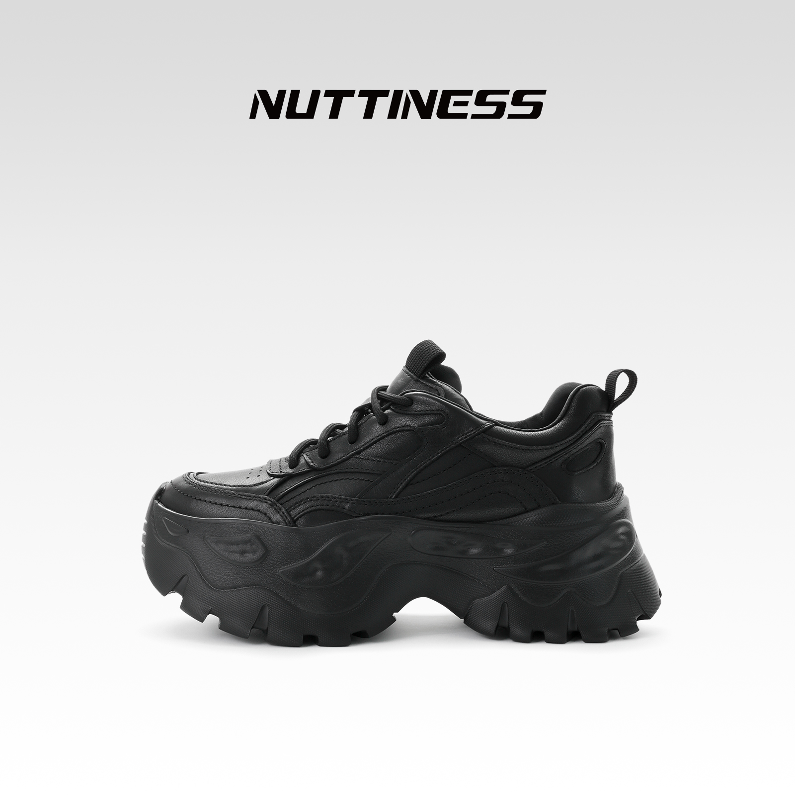 NUTTINESS真皮松糕厚底老爹鞋