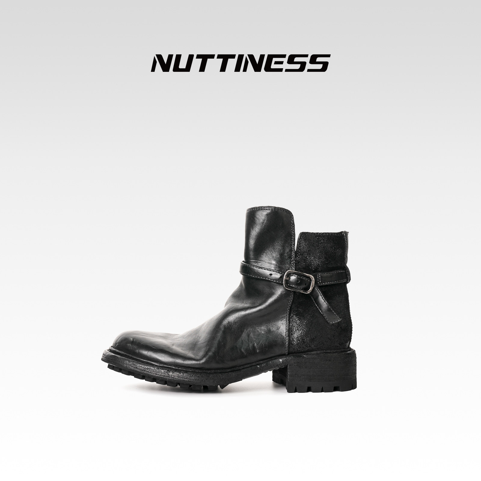 NUTTINESS水洗马皮短靴