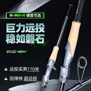 钓迷快鲨超远投路亚竿2米9MH中快调岸抛直柄淡海水通用翘嘴海鲈竿