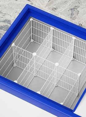 速发冰柜分格网整里收的神器家用隔断架子2/7/47cm放冰柜理纳置物