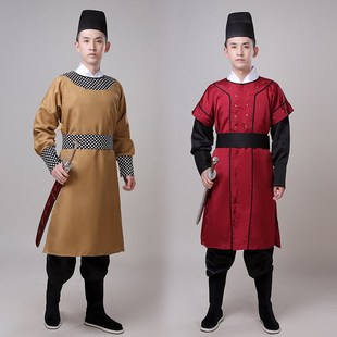 速发古代宫廷皇随古御前带刀侍卫从装 话剧表演 汉服男官兵衙役服装