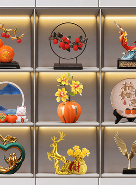 速发轻奢高柜酒柜高级感摆件2居24年新款新中式家0客厅电视餐边档