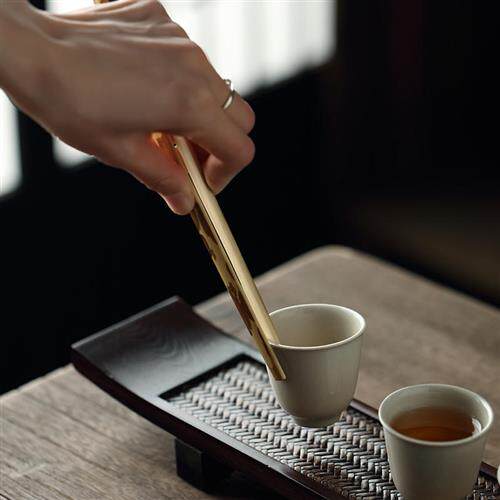 速发哲明 竹制茶夹 茶杯夹杯夹茶具夹子 功夫茶零配茶道配件