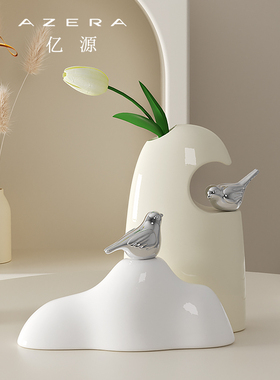 速发时来运转摆厅寓意好奶油乔高级感客件电视酒柜桌面装饰品风迁