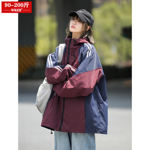 速发美式复古外套2024春设款宽松高新级计感登山服大码上衣