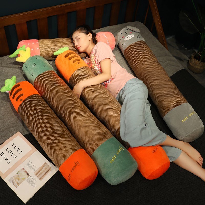 速发冰藤抱枕生睡觉床上靠垫床头卧腿长条凉头夹室侧睡枕席靠枕夏