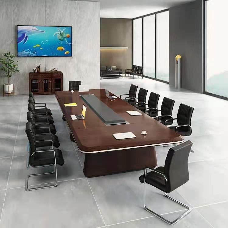 速发会议桌油漆贴实木皮办公家具大型判会长桌谈开桌谈务洽商桌椅,商业/办公家具,会议桌,淘宝优惠券,粉丝福利购,淘宝优惠卷