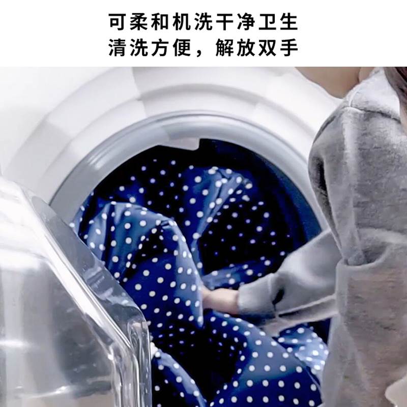现货速发宅美收纳袋软态加厚可水洗布艺衣服棉被子整理袋带盖子拉