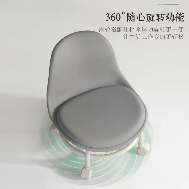 速发带轮子小凳步美缝轮滑矮凳动学子旋转椅子移娃向轮联严