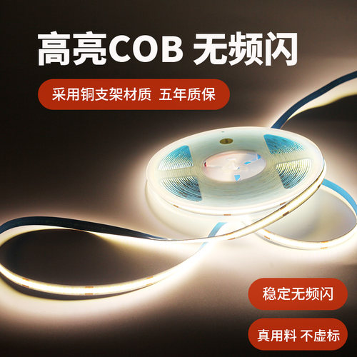 LED灯带低压24V无频闪单色三色调光灯带/高压220V直连电线灯带