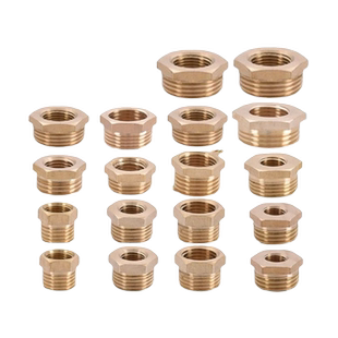 全铜补芯1寸变6分转4分转2分1/3分补申内外丝补心变径压力表接头