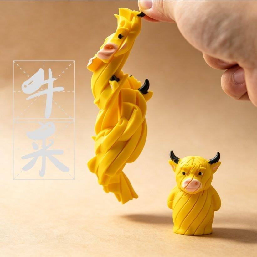 牛来3d打印新款解压史莱