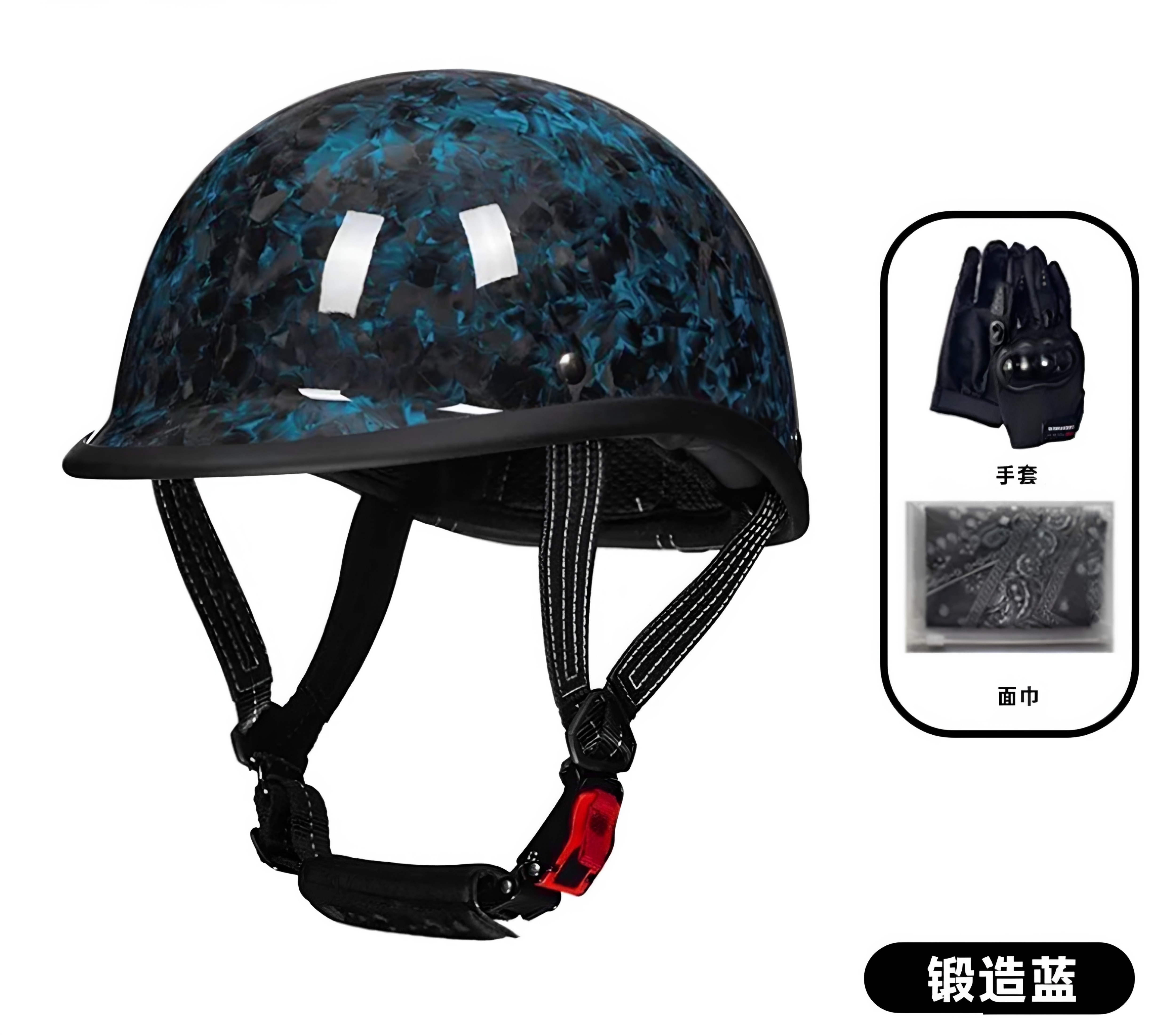MT1复古头盔巡航男碳纤维头盔摩托车夏季瓢盔女机车超轻骑行头盔图片