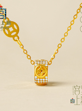 宫里上新纯银路路通吊坠旺财运