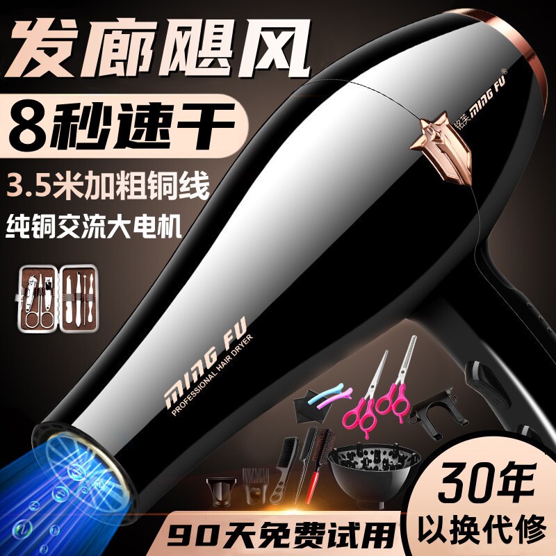 吹风机家用大功率3000发廊理发店吹风筒w5000发型师专用负离子电