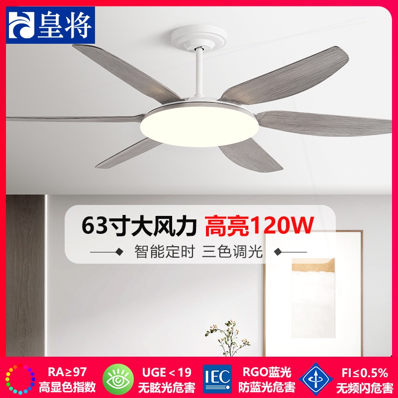 2025年新款客厅风扇灯家用餐厅吊力带电风扇吊灯扇灯变频63寸大风