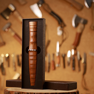 G&B大马士革钢VG10双刃水果刀削皮刀瓜果刀露营便携小刀具花纹钢