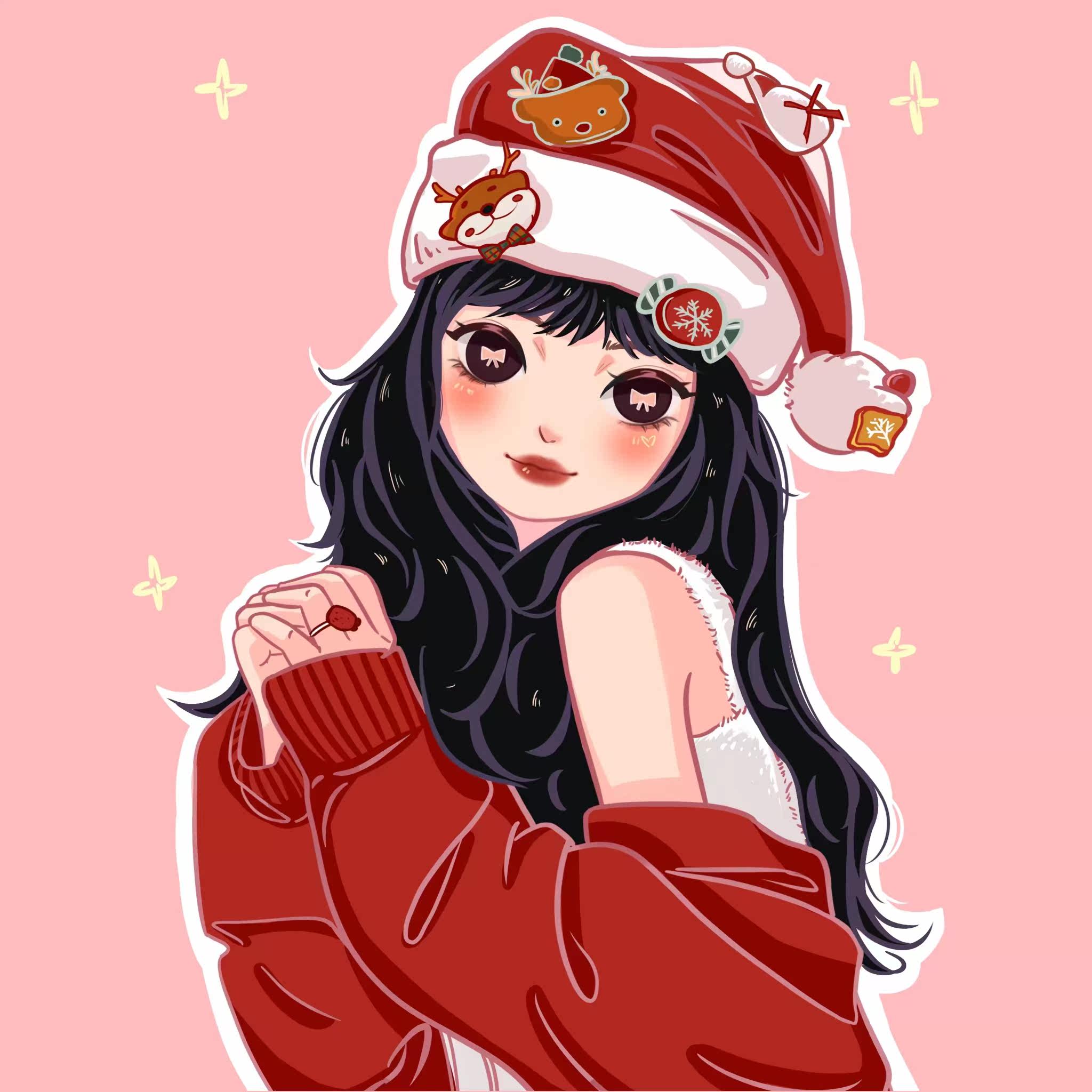 新年鸭鸭风手绘头像定制作情侣画像卡通q版真人照片漫画设计动漫