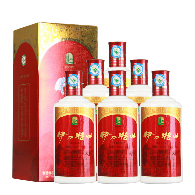 新疆伊力特曲商超浓香型白酒纯粮酿造口粮酒36度500ml*6整箱正品