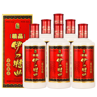 新疆国产伊力特曲精品低度绵柔型白酒36度500ml*6瓶整箱礼盒正品
