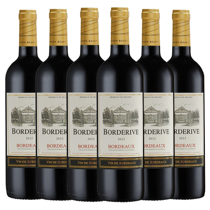 法国原瓶进口波源波尔多AOC级干红葡萄酒红酒750ml*6瓶整箱正品