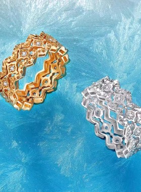 高级男女同款戒指925纯银冷淡风