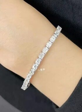 方糖八角钻超闪高碳钻石手链
