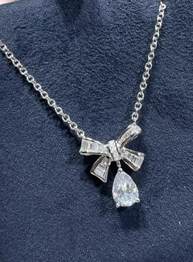 格拉芙梯方钻蝴蝶项链925纯银