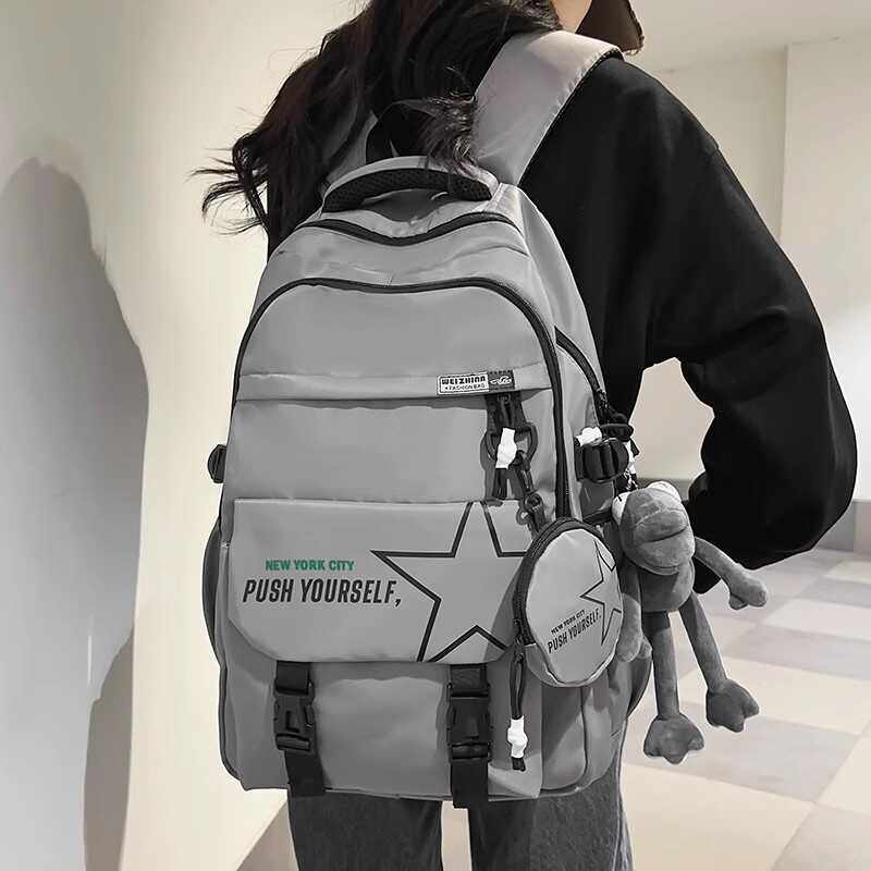 法国Fad Karan2024书包大学生韩版电脑背包大容量初高中生双肩包