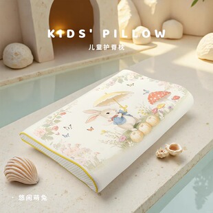 儿童亲水绵枕头2-8岁记忆棉可水洗枕芯四季用纯棉枕套小学生枕头