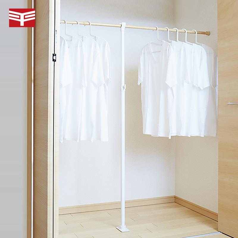 A6LY型弹簧伸缩竖杆 阳台晾衣杆支撑杆 衣橱衣柜挂衣杆支架 不含