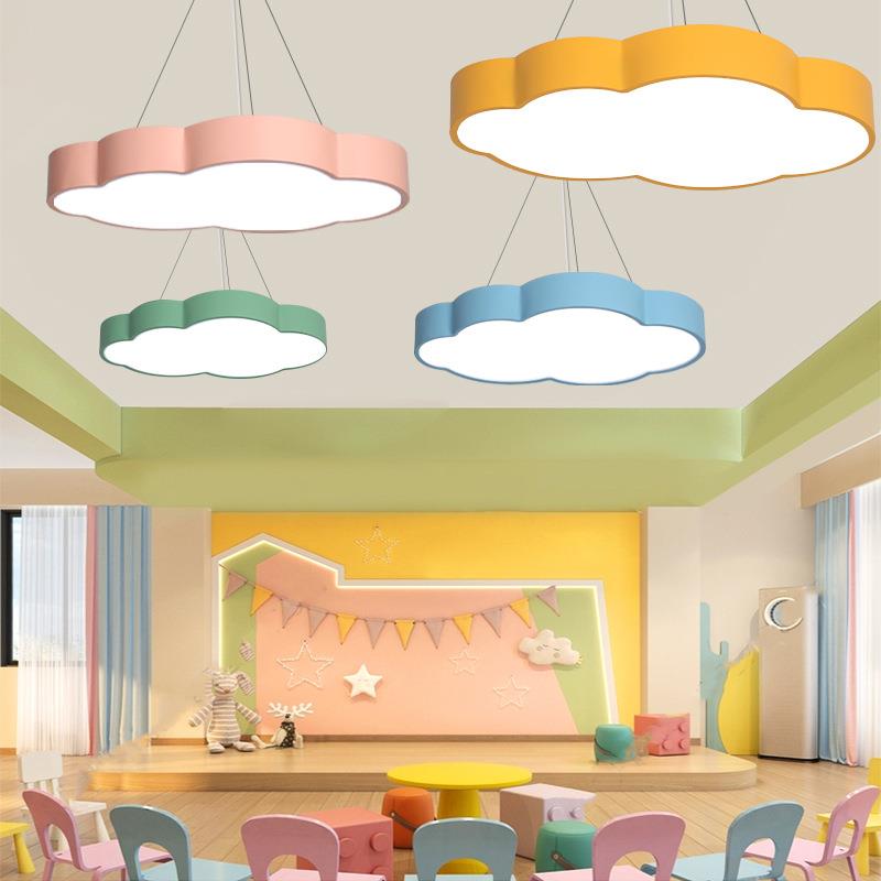 云朵LED吸顶灯创意舞蹈幼儿园教室走廊儿童乐园绘本馆造型吊灯