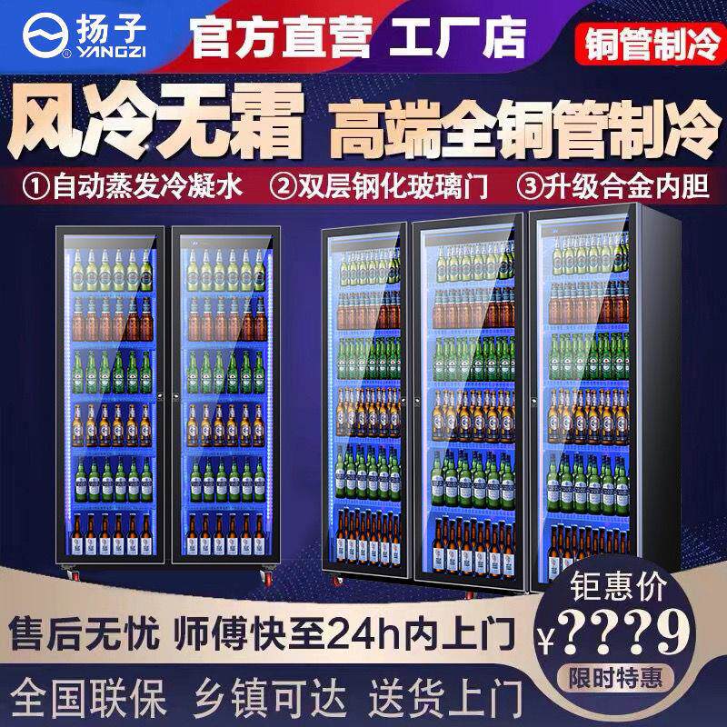啤酒柜酒吧冷藏展示柜超市商用冰箱冷柜保鲜立式全屏柜饮料柜其它