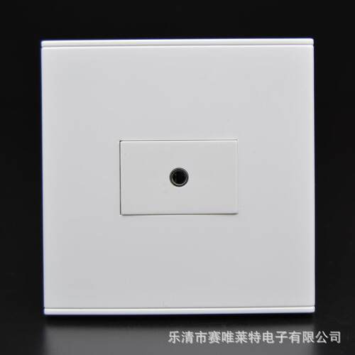 86型3.5mm耳机直插插座AV电脑音频插孔多媒体影音对接墙壁面板